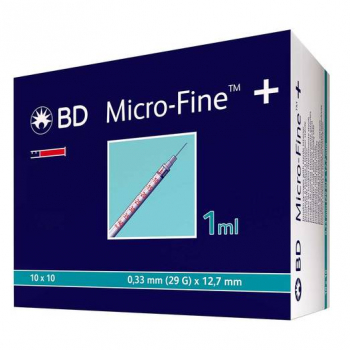 BD Microfine Plus Insulinspritze 1 ml